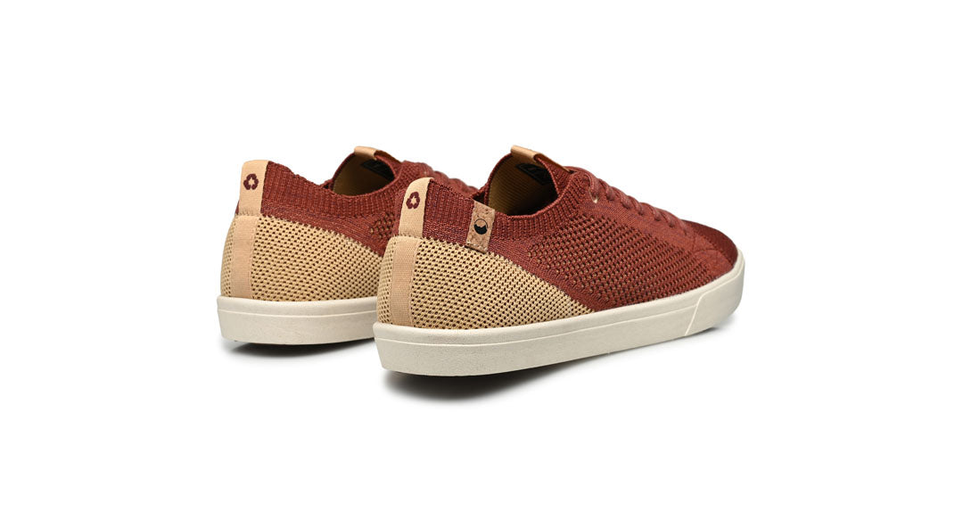 Baskets homme de couleur burgundy sand vue d’ensemble de derrière