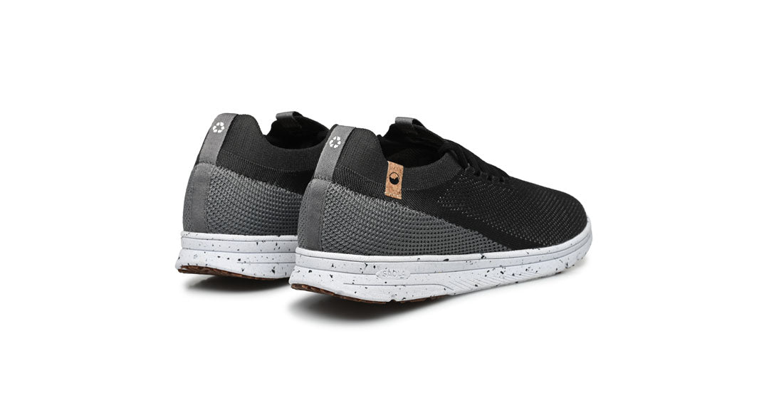 Baskets homme de couleur black charcoal vue d'ensemble de l'arrière