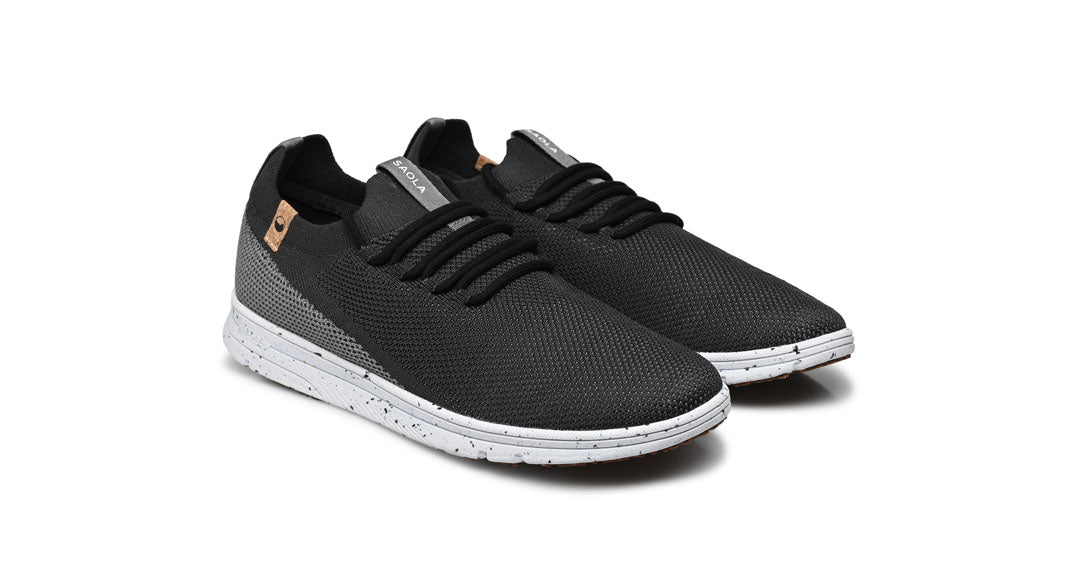 Baskets homme de couleur black charcoal vue d'ensemble coté face