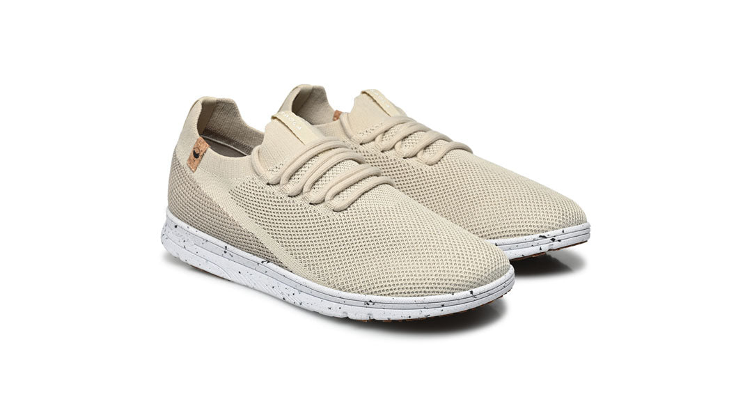 Baskets homme de couleur fossil vue d'ensemble coté droit