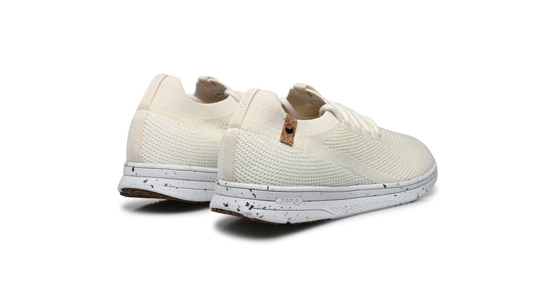 Baskets femme de couleur natural white vue d'ensemble de l'arrière