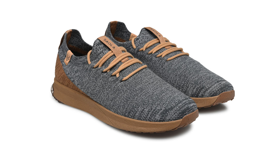 Tsavo M 2.0 Wool Steel Grey - Tobacco